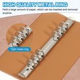 thumbnail image 4 of Uxcell A5 PU Leather Binder Cover, 6 Ring Loose Leaf Binder Protector Round Ring Binder Cover Refillable Notebook Binder for Meeting Photocard Budget Notebook Folder, Pink, 4 of 6