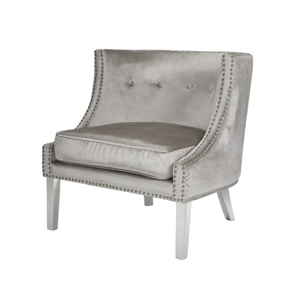 Home Gear Barrel Chair with Nailhead trim