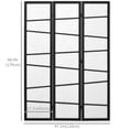 thumbnail image 3 of HOMCOM Paravent Pliant, Écran d'Intimité à 3 Panneaux pour Bureau à Domicile, Blanc, 3 of 10