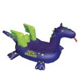 thumbnail image 1 of Swim Central Bouée de Piscine Gonflable Dragon de Mer Violet et Vert, 89 Pouces, 1 of 3