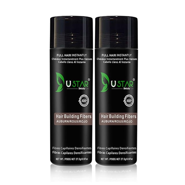 2 Pack - Ustar Hair Building Fiber Auburn 0.97 oz/27.5 g
