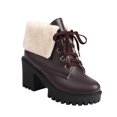 thumbnail image 2 of LSLJS Bottes de Neige Épaissies Chaudes à Revers Porter Plus à Lacets Talons Hauts Épais/bottes Courtes, 2 of 9