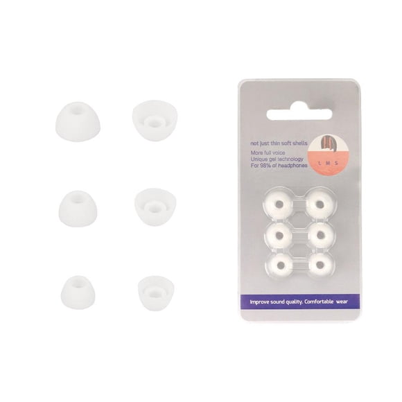 /6x Embouts d'Oreille en Silicone pour Bowers & Wilkin PI8 (Petit Moyen Grand)