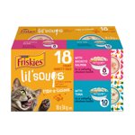 Purina Friskies Lil' Soups Boîte de variétés de poisson-a-Licious, 34g x 18