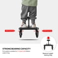 thumbnail image 4 of LIVINGbasics Universal Stroller Ride Board, 2-in-1 Stroller Board with Detachable Seat, 360° Steering Stroller Board Suitable for 3-6 Years Old Children Holds Up to 55lbs, 4 of 8