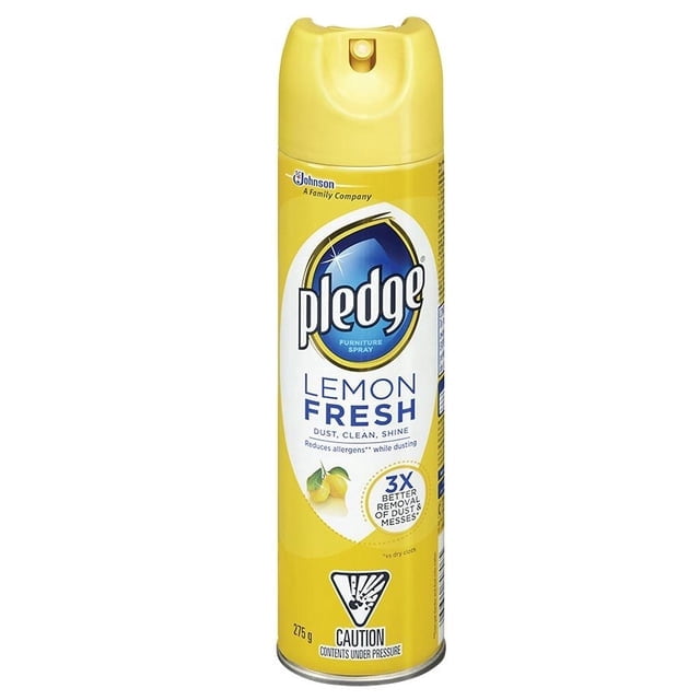Pledge® Furniture Polish Spray, Shines and Protects, Lemon Scent, 275g