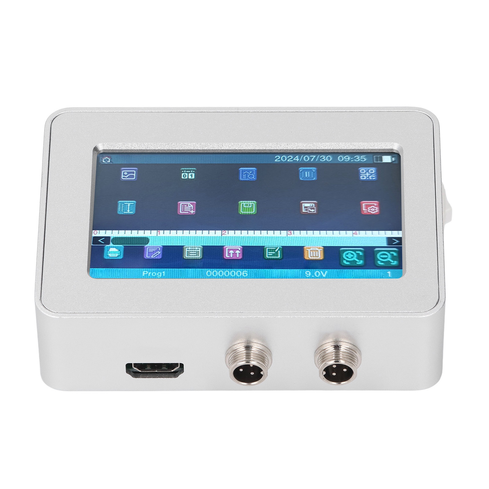 Online Inkjet Coder, Industrial Inkjet Printer Online Inkjet Coding Printer 12.7mm HD Touch Screen Date Batch Number Barcode Automatic Coding Machine for Production Line Batch Date
