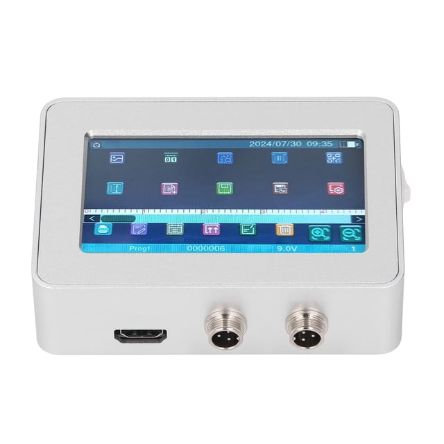Online Inkjet Coder, Industrial Inkjet Printer Online Inkjet Coding Printer 12.7mm HD Touch Screen Date Batch Number Barcode Automatic Coding Machine for Production Line Batch Date