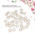 thumbnail image 4 of Star Shape Wooden Pieces, Wooden Hollow Star Decor Beautiful Outstanding Texture Exquisite  for Office, 4 of 7