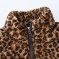 thumbnail image 4 of MIASHUI Vestes d'Hiver pour Enfants Garçons Filles Col Montant à Fermeture Éclair, Marron, 3-4 Ans, 4 of 7