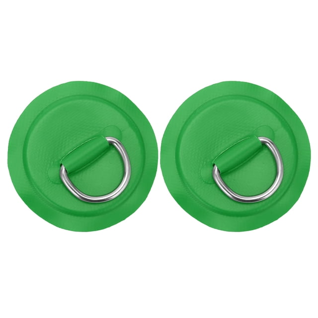 Patch en D en PVC, Accessoires de Pont Réutilisables et Durables Patch D'Anneau en D 2 Pcs pour Grilles de Toit Remorques Feuilles de Sol pour Bateau Gonflable Kayak Canot en PVC Jaune, Bleu, Rouge, Émeraude