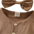 thumbnail image 4 of Robe à Manches Longues pour Bébé Fille, Robe de Princesse pour Fête avec Bandeau, Tenue, 4 of 6