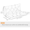 thumbnail image 3 of Outsunny Garden Bench Cushion with Backrest, Non-Slip 2 Seater Soft Pad, 3 of 10