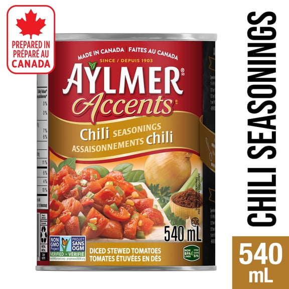Tomates étuvées en dés chili Aylmer Accents