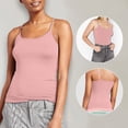 thumbnail image 4 of Hiiyo Women's Spaghetti Strap Camisole with Built-In Bra Summer Tank Top(S-6XL), 4 of 5