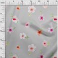 thumbnail image 2 of oneOone Georgette Viscose Fabric Flower & Leaves Watercolor Print Sewing Fabric BTY 42 Inch Wide, 2 of 4