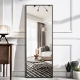 thumbnail image 4 of NeuType Pleine Longueur Miroir Rectangle Noir 59"x19", 4 of 9
