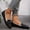 Black, variant on Gspmoly Wide Flats for Women, Women's Fashion Casual Spring And Summer New Suede Slip With Shallow Mouth For Outdoor Wear Flats Shoes Flat Shoes for Women Dressy Work Gray 38