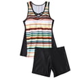 thumbnail image 2 of Aboser Tummy Control Tankini Bathing Suits for Women 2025 High Waisted 2 Piece Swimsuits Summer Modest Swimsuit Plus Size Bathing Suit, 2 of 3