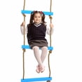 thumbnail image 3 of Kid Climbing Ladderldren Ladder Toy Plastic Nylon Outdoor Plastic Six Sectionldren Kids Rope Climbing Ladder Toy Exercise Equipment Blue, 3 of 8