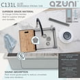 thumbnail image 3 of Azuni Undermount 30" Stainless Steel Single Bowl Workstation Kitchen Sink with 4 accs C131L, 3 of 14