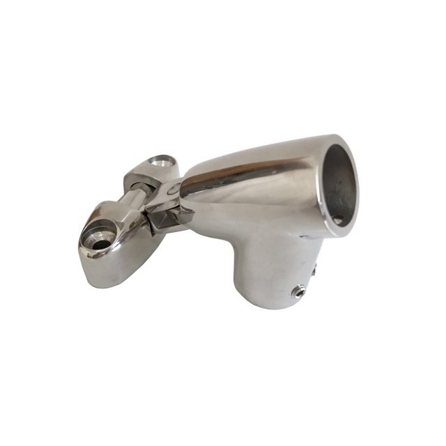 mmirethe Bateau Acier Inoxydable Embouts Pivotants Quincaillerie de Tube Dessus Main Courante Chandelier Convertisseur Adaptateur Accessoire