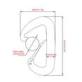 thumbnail image 3 of 6 Pcs Mousquetons 12 Kn Mousquetons Robustes pour Hamacs Camping Randonnée Backpacking, 3 of 7