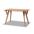 thumbnail image 1 of Baxton Studio Sahar Table à Manger Transitionnelle Moderne Mi-Siècle en Bois Fini Noyer Brun, 1 of 5