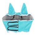 thumbnail image 2 of Horse Face Cover, Adjustable Neck Strap Horse Fly Face   Protection Ears Protection With Hook And  For Outdoor Black,Blue, 2 of 8