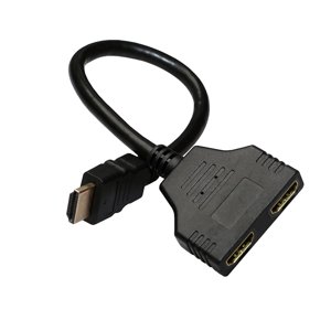 EGNMCR New HDMI Cable Splitter Cable 1 Male To HDMI 2 Female Y Splitter Adapter Quick charge