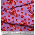 thumbnail image 3 of Soimoi Rayon Fabric Raspberry,Strawberry & Cherry Fruits Printed Fabric 1 Yard 42 Inch Wide, 3 of 3