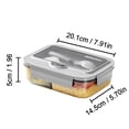 thumbnail image 3 of EQWLJWE Bento Lunch Box,Bento Lunch Box for Adults,Bento Box,Lunch Box Kids,Ideal Leakproof Lunch Box Containers,Bento Box for Kids,Microwave and Dishwasher Safe Lunch Box,Lunch Box with Tableware, 3 of 6