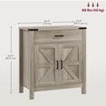 thumbnail image 3 of HOMCOM Buffet avec 1 Tiroir 1 Armoire de Rangement Buffet, Gris, 3 of 9