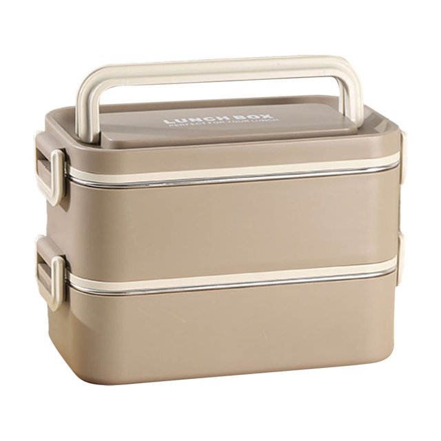 Hinati Clearance Lightning Double Layer Box Lunchbox for Stackable Containers Airtight Food Storage Containers Kitchen and Pantry Organization Canisters for Microwave, Oven, Freezer and Dishwasher