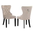 thumbnail image 1 of Costaelm Modern Tufted Velvet Dining Side Chair, Navy Blue (Set of 2), 1 of 7