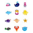 thumbnail image 1 of Fridge Magnets for Kids, 20 Pieces 3D Animal Refrigerator Magnets Set for Toddlers, Educational Learning Toy for Whiteboard, Full Back PVC Magnetic Animals, 1 of 9