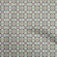 thumbnail image 1 of oneOone Viscose Jersey Light Mint Green Fabric Asian Suzani Fabric For Sewing Printed Craft Fabric By The Yard 60 Inch Wide, 1 of 5