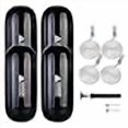 thumbnail image 3 of Leader Accessories Hole Through Middle Ribbed Inflatable Black 10''x26'' Boat Fender Pack of 4 Includes 3/8'' Fender Lines Pack od 4 and Pump to Inflate, 3 of 4