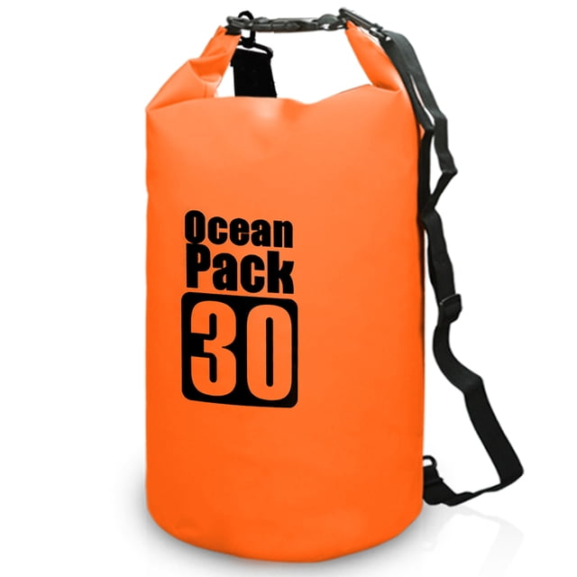 Amdohai Sac à Dos Étanche Extérieur 10 L / 15 L / 20 L / 30 L, Sac d'Eau en Rouleau pour Kayak, Rafting, Bateau, Randonnée en Rivière