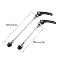thumbnail image 4 of Aluminum Alloy & Iron Mountain Bike Quick Release Skewers Set - 108mm Front and 151mm Rear, Gold Color, Lightweight 85g, Includes 1 Front and 1 Rear Skewer for Secure Wheel Attachment, 4 of 6