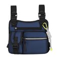thumbnail image 2 of Iumwxz Organisateurs et Rangement Sac de Poitrine Multifonction Réglable Sac Réfléchissant Sac de Rue Sac d'Extérieur Commode Étagère Armoire Tissu Oxford Bleu Prix Réduit, 2 of 4