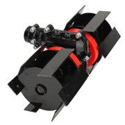 10cm Weeding Wheel Universal Aluminum Iron Deep Plowing Wheel with Upgrade Performance, Simple for Grass Mower Tiller Scarifier