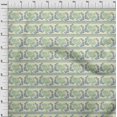 thumbnail image 3 of oneOone Cotton Poplin Fabric Stripe|Leaves & Hen Block Printed Craft Fabric BTY 56 Inch Wide, 3 of 4