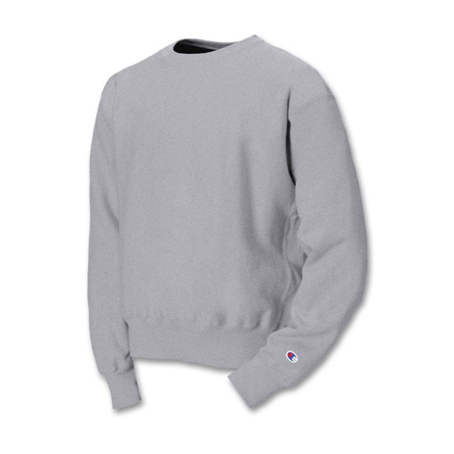 Champion Chandail Ras du Cou en Tricot Reverse pour Hommes, TG, Gris Oxford