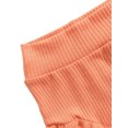 thumbnail image 4 of Xingqing Infant Baby Girls Bloomers Diaper Cover High Waist Elastic Ruffle Shorts Solid Color Underwear Headbands Set, 4 of 7
