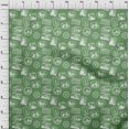 thumbnail image 4 of oneOone Velvet Forest Green Fabric Travel Craft Projects Decor Fabric Printed By The Yard 58 Inch Wide, 4 of 5