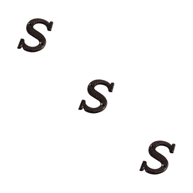 Youkk Iron Decoration Doorplate Durable And Rustproof Wide Application Not Easy To Fade Metal Metal Letters House Numbers B17--S 3Set