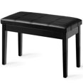 thumbnail image 4 of Gymax Banc Clavier de Piano en Cuir PU Coussin Rembourré Double Siège Rangement, 4 of 6