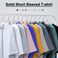 thumbnail image 2 of Labymos T-shirt à Manches Courtes pour Homme Col Rond T-shirts en Coton Uni T-shirts Décontractés, 2 of 7