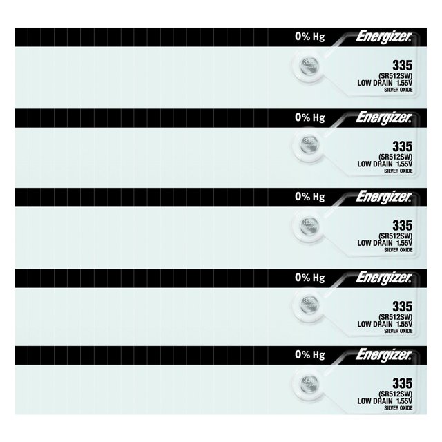 Energizer 335 SR512SW Silver Oxide Watch Battery (100 Pack)